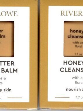 River & Rowe Honey Butter Cleansing Balm 2-Pack, 3.4 oz.